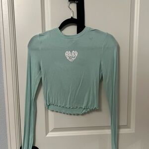 Mint Green Long Sleeve Top
